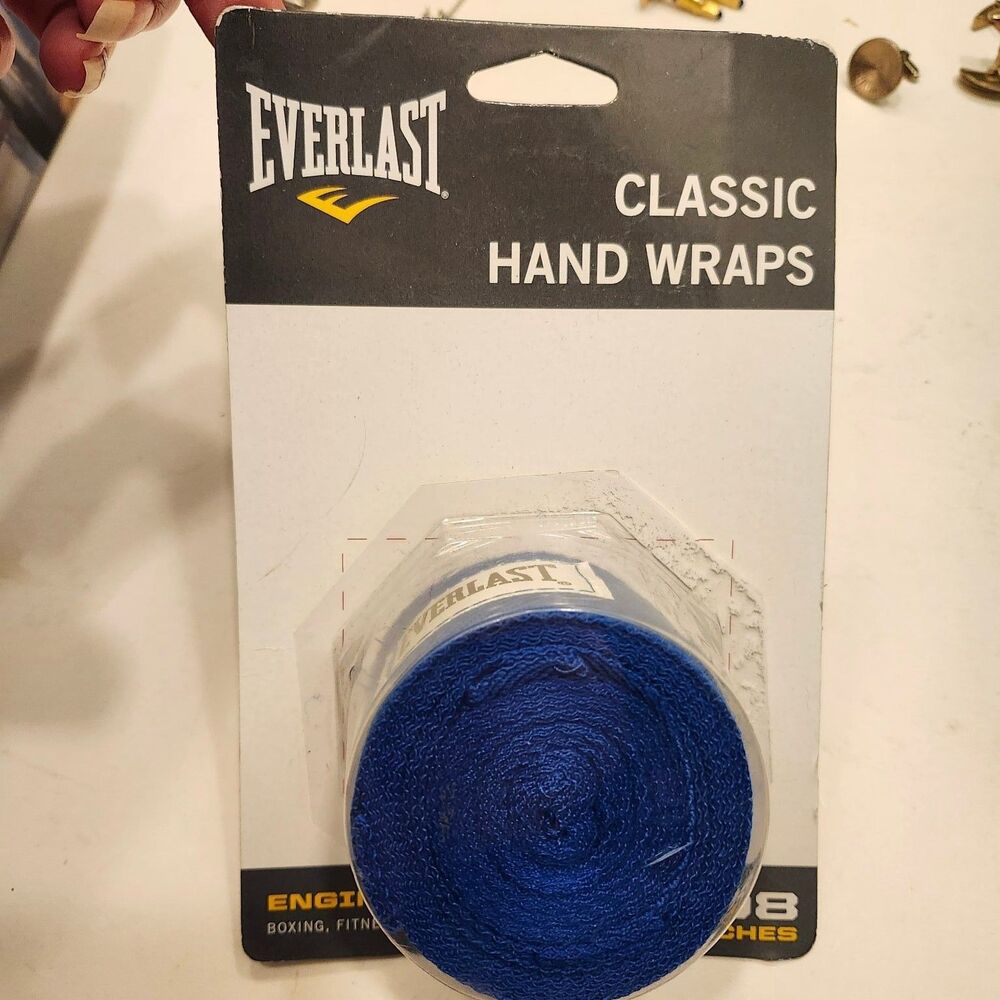 Everlast Classic Hand Wraps 108" Blue Boxing MMA Training New & Sealed